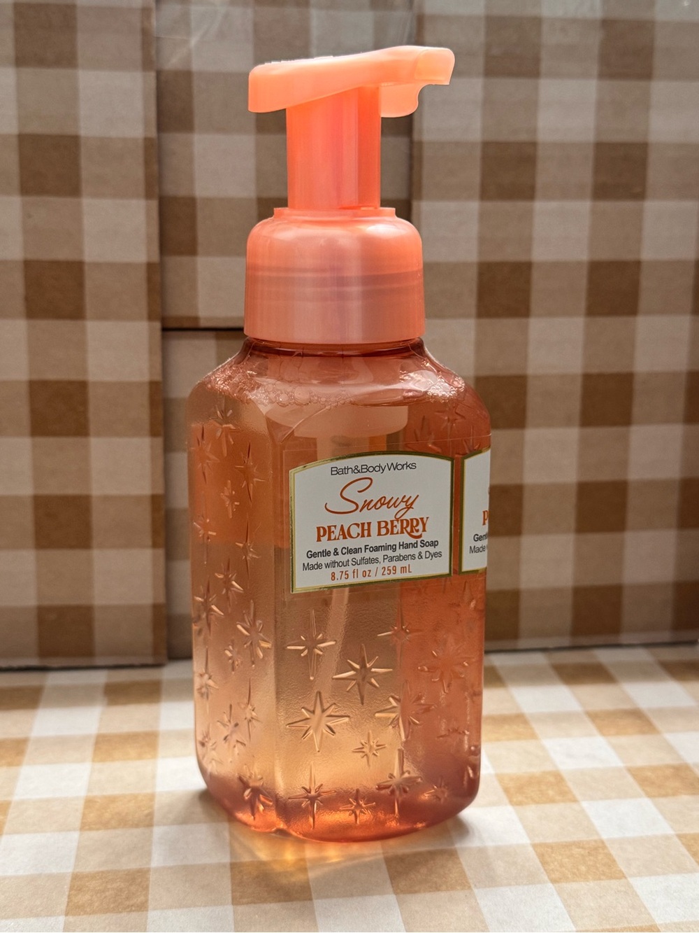NEW B&BW Snowy Peach Berry Foaming Hand Soap